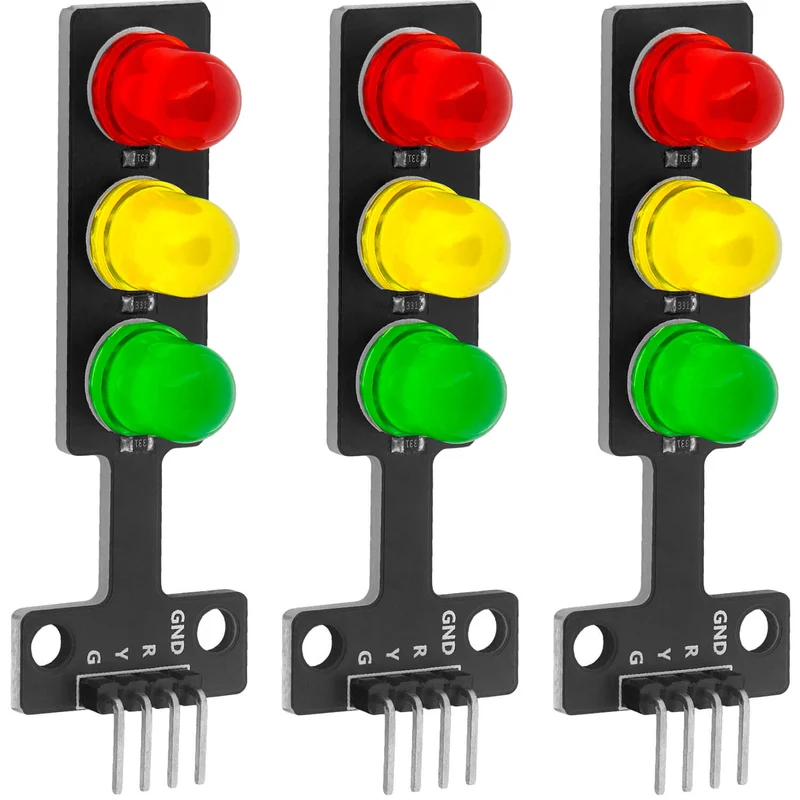 LED traffic light module compatible with Arduino