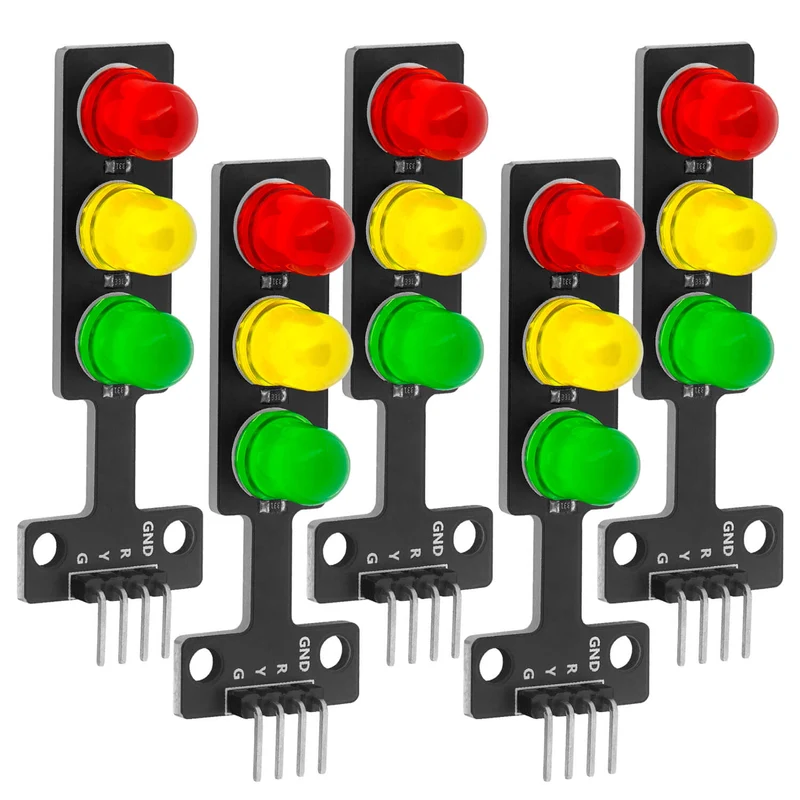 LED traffic light module compatible with Arduino