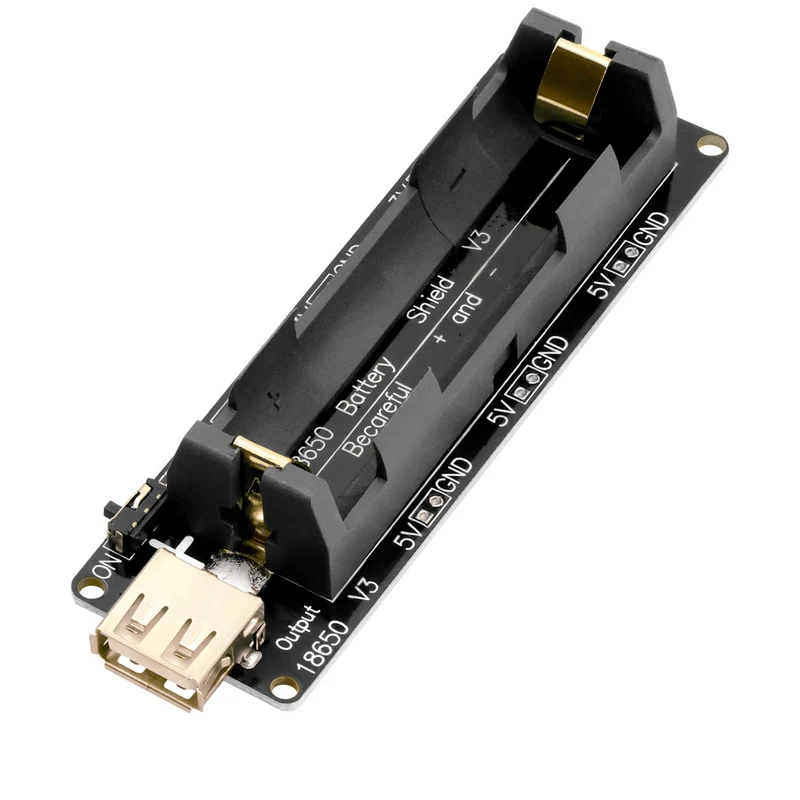 Battery Expansion Shield 18650 V3 including USB cable