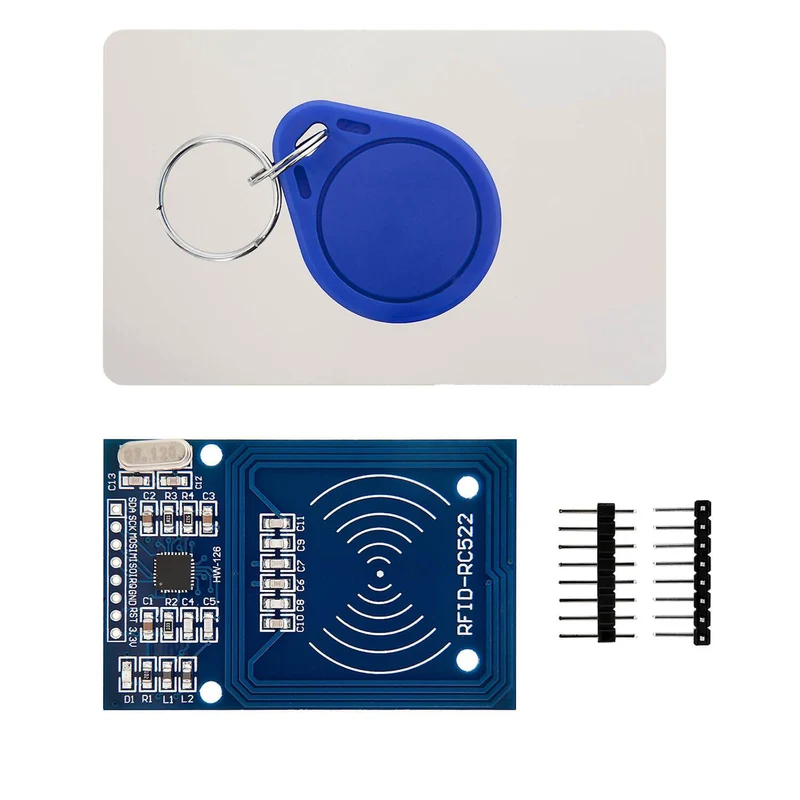 RFID Kit RC522 with reader, chip and card for Raspberry Pi and Co. (13.56MHz)