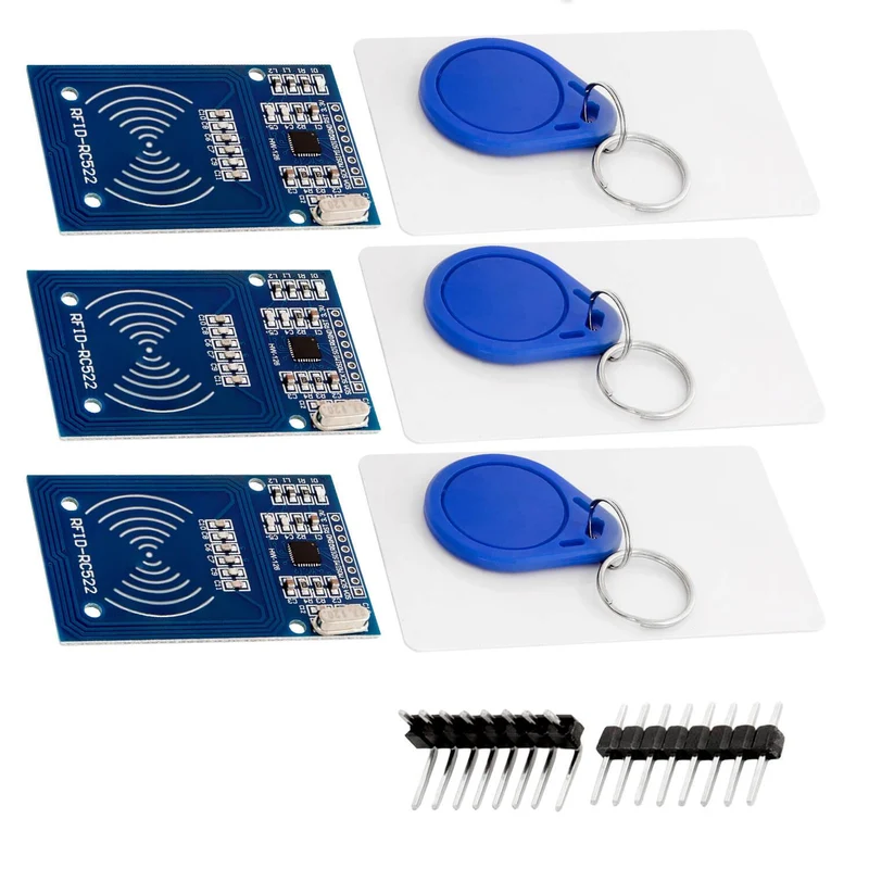 RFID Kit RC522 with reader, chip and card for Raspberry Pi and Co. (13.56MHz)