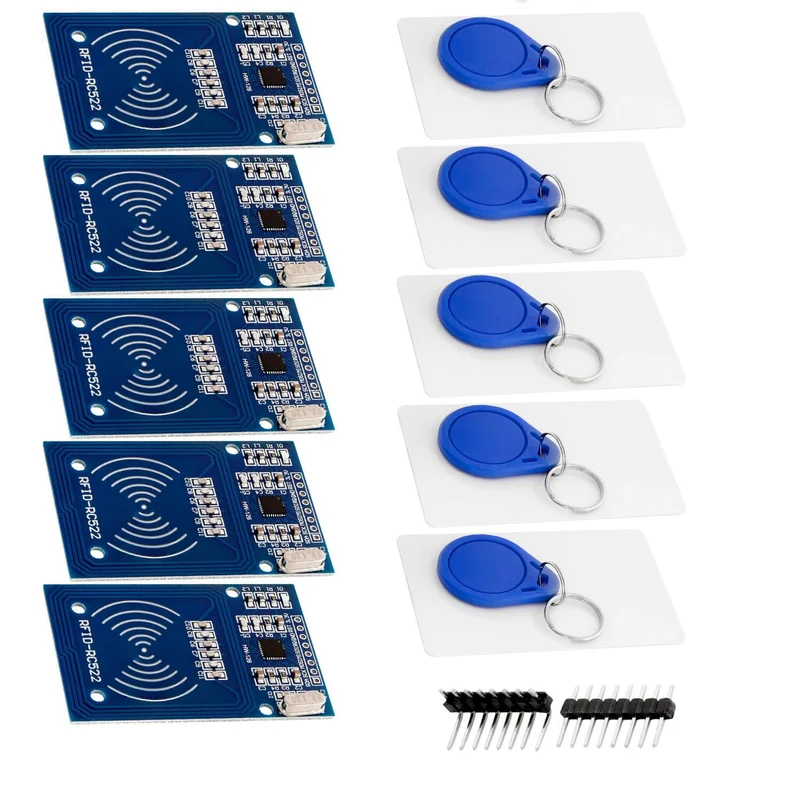 RFID Kit RC522 with reader, chip and card for Raspberry Pi and Co. (13.56MHz)
