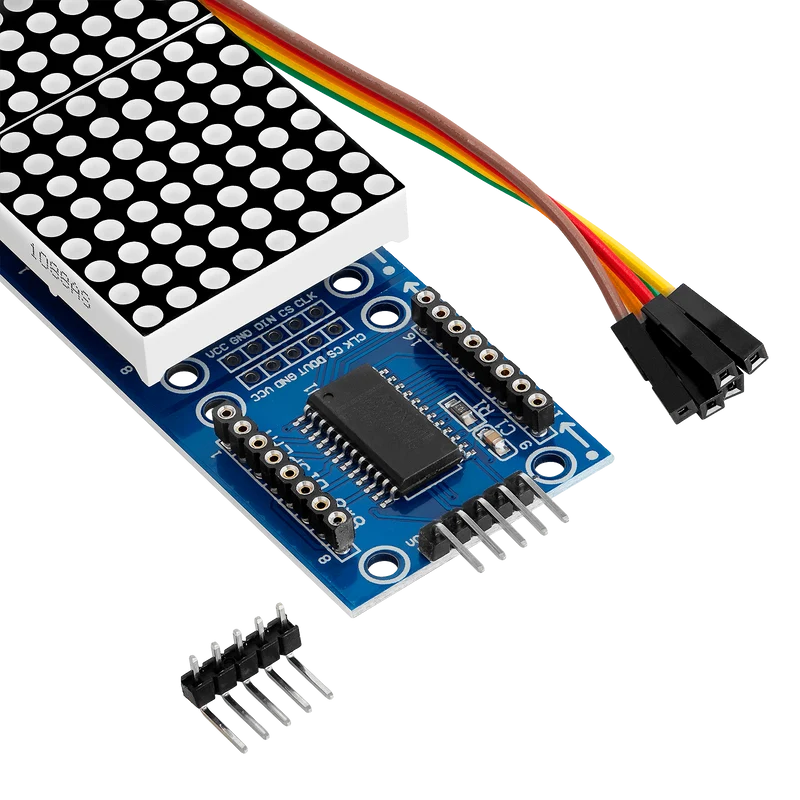 MAX7219 8x32 4 in 1 Dot Matrix LED Display Module Compatible with Arduino and Raspberry Pi