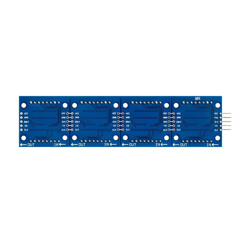 MAX7219 8x32 4 in 1 Dot Matrix LED Display Module Compatible with Arduino and Raspberry Pi
