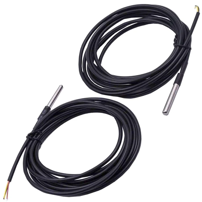 3M cable DS18B20 digital stainless steel waterproof temperature sensor for Arduino and Raspberry Pi