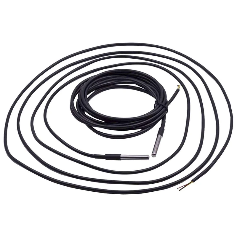 3M cable DS18B20 digital stainless steel waterproof temperature sensor for Arduino and Raspberry Pi