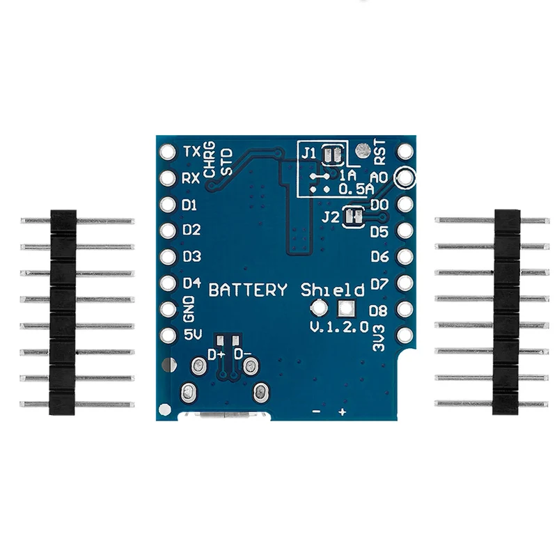 Battery Shield for lithium batteries for D1 Mini