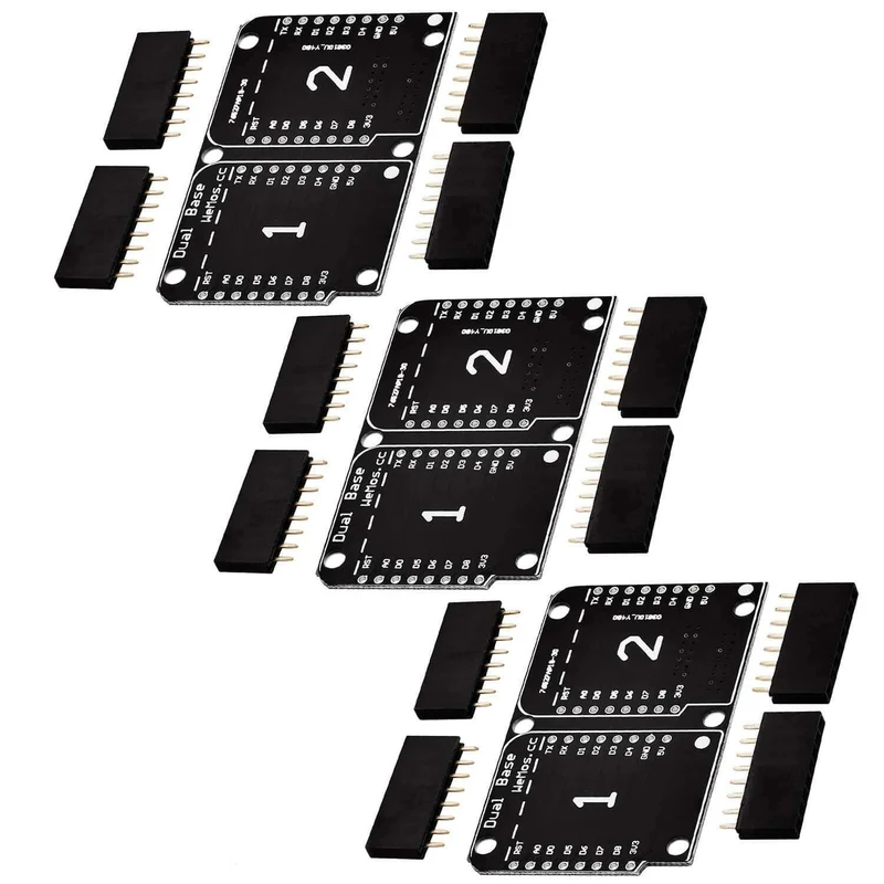 Dual Base Shield PCB Board for D1 Mini Nodemcu ESP8266