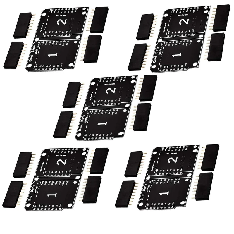 Dual Base Shield PCB Board for D1 Mini Nodemcu ESP8266