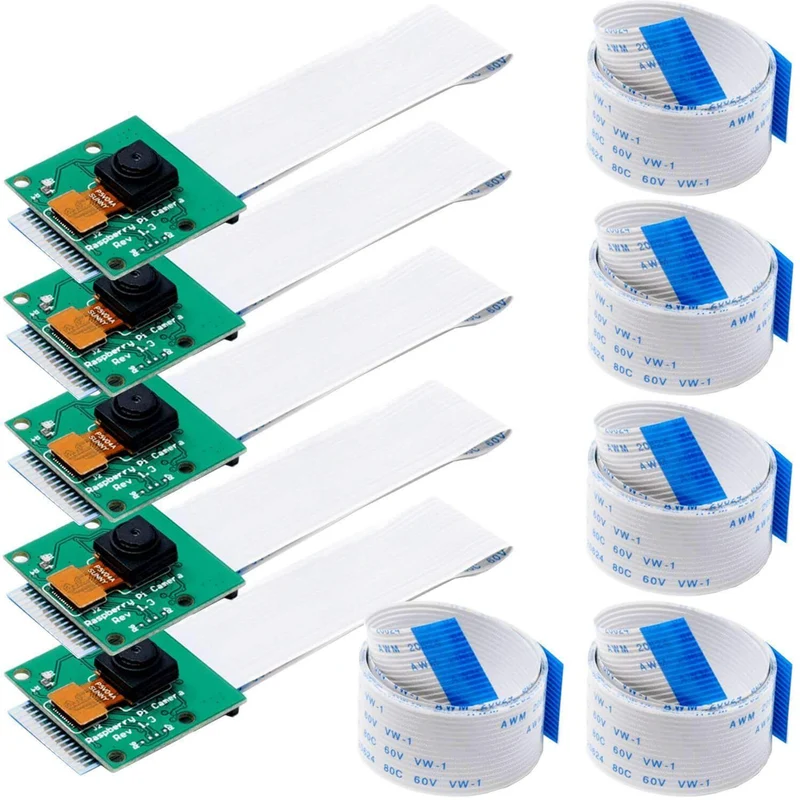 AZDelivery Camera with 15cm flex cable and 100cm flex cable for Raspberry Pi including e-book!
