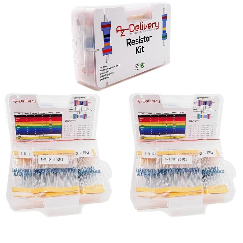 Resistance resistor kit 525 pieces resistance range, 0 ohm -1m ohm