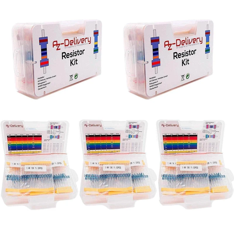 Resistance resistor kit 525 pieces resistance range, 0 ohm -1m ohm