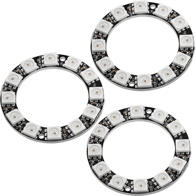 LED Ring 5V RGB WS2812B 12-Bit 37mm
