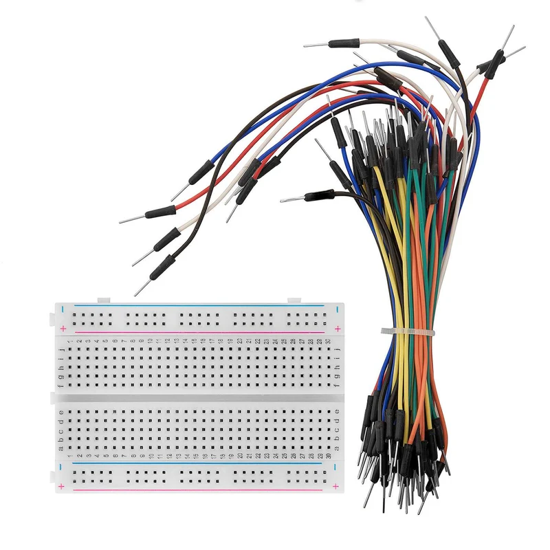 Breadboard kit - 3 x 65stk. Jumper Wire Kabel M2M and 3 x mini Breadboard 400 pins compatible with Arduino and Raspberry Pi