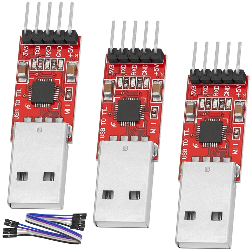 CP2102 USB to TTL Converter HW-598 for 3.3V and 5V with jumper cable