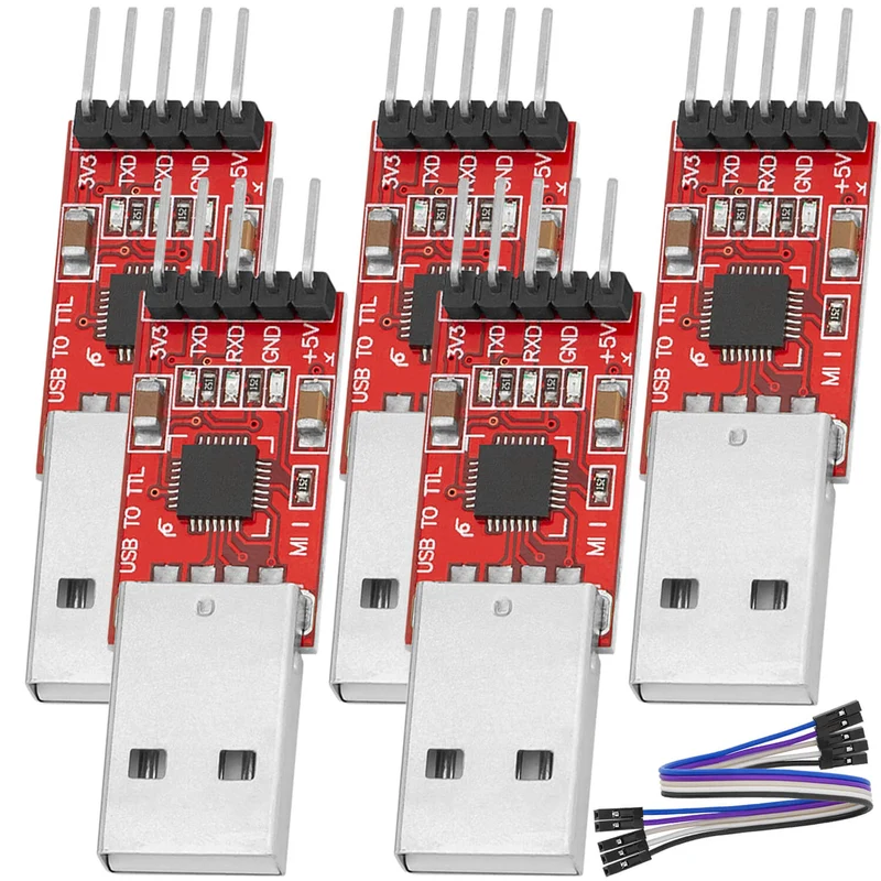 CP2102 USB to TTL Converter HW-598 for 3.3V and 5V with jumper cable
