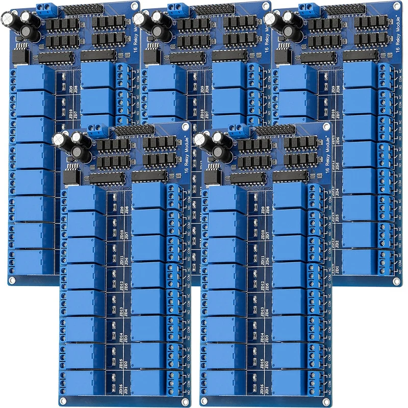 16-channel relay module 12V with optocoupler low-level trigger compatible with Arduino