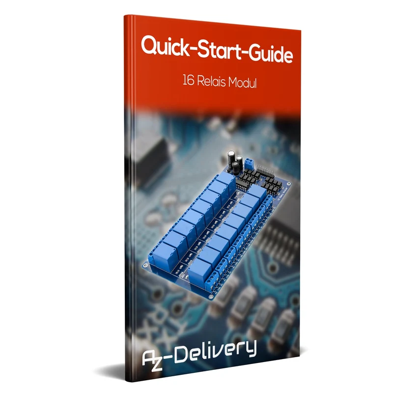 16-channel relay module 12V with optocoupler low-level trigger compatible with Arduino