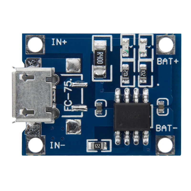 TP4056 Micro USB 5V 1A Charge Controller Lithium Li - Ion Battery Charger Module