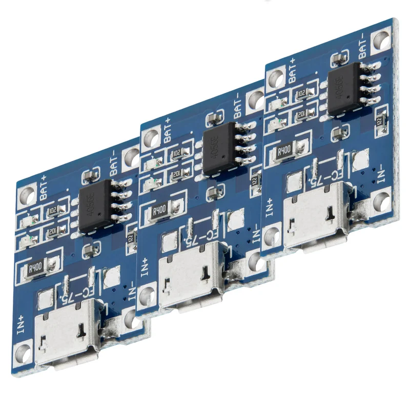 TP4056 Micro USB 5V 1A Charge Controller Lithium Li - Ion Battery Charger Module