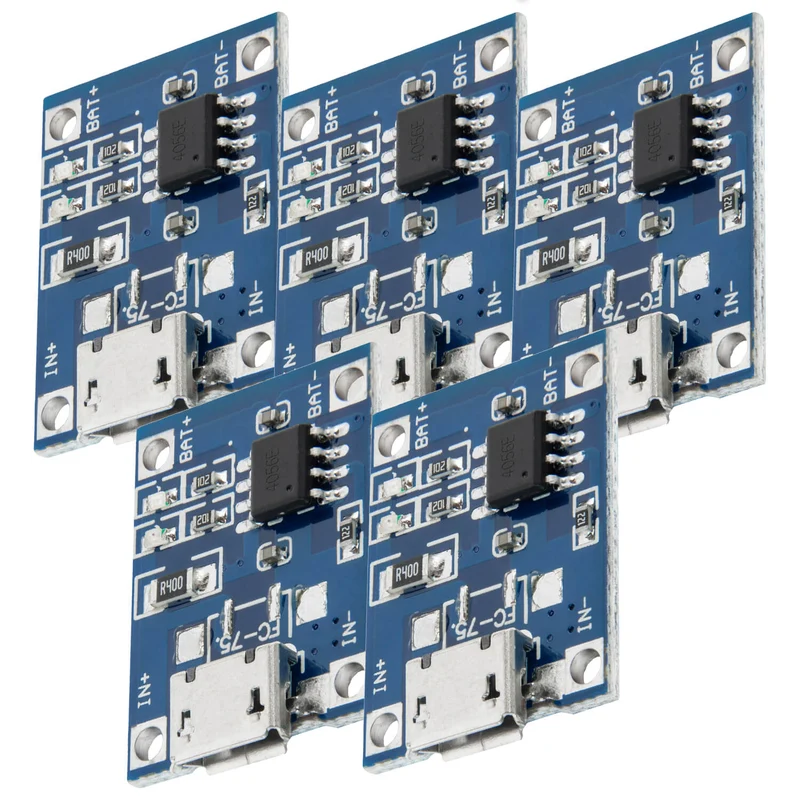 TP4056 Micro USB 5V 1A Charge Controller Lithium Li - Ion Battery Charger Module