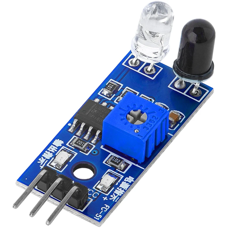IR infrared module for obstacle detection distance sensor and Raspberry Pi