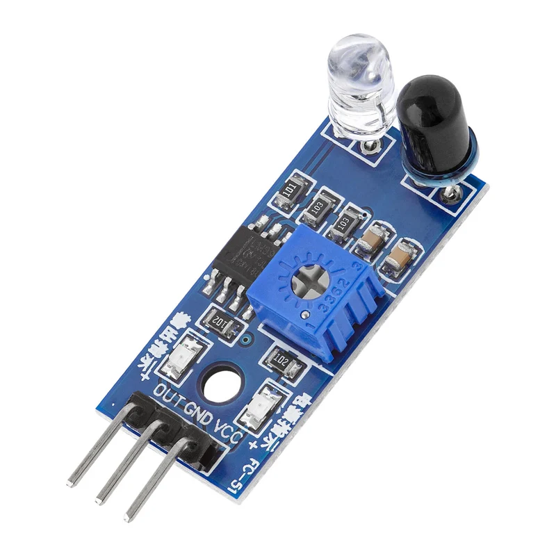 IR infrared module for obstacle detection distance sensor and Raspberry Pi