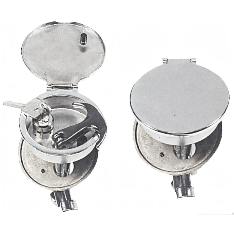 Alzapagliolo a Incasso in Ottone Cromato Ø 68 mm