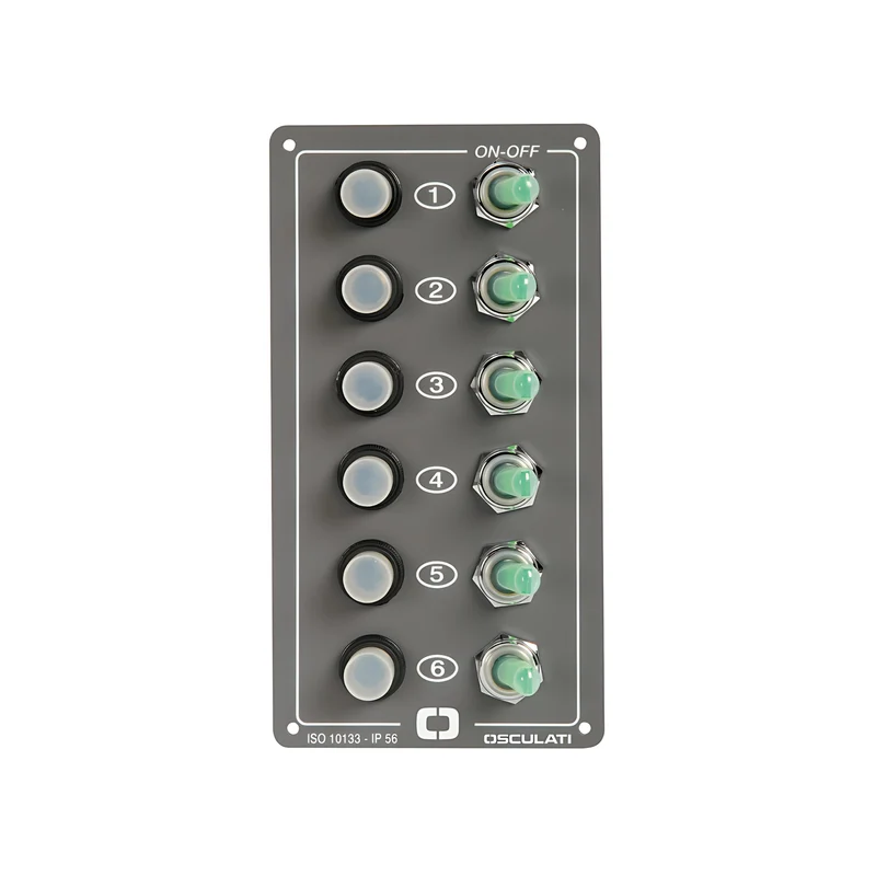 Pannello Elettrico Elite 6 Interruttori Riarmabili – Alluminio IP56