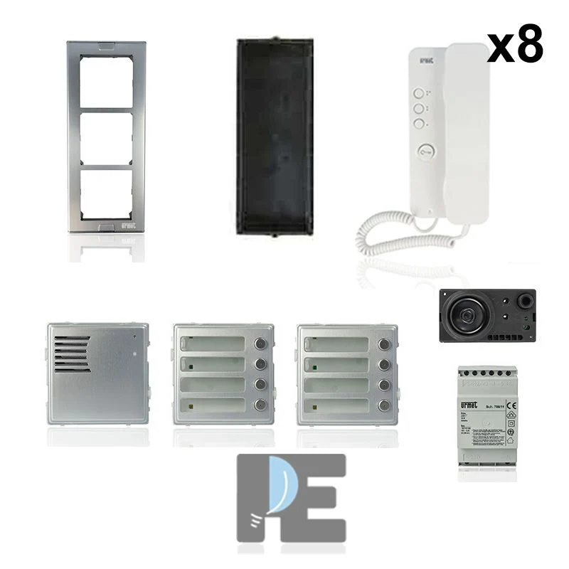 URMET 1150/308 - KIT Citofonico 8 Famiglie URMET Sinthesi