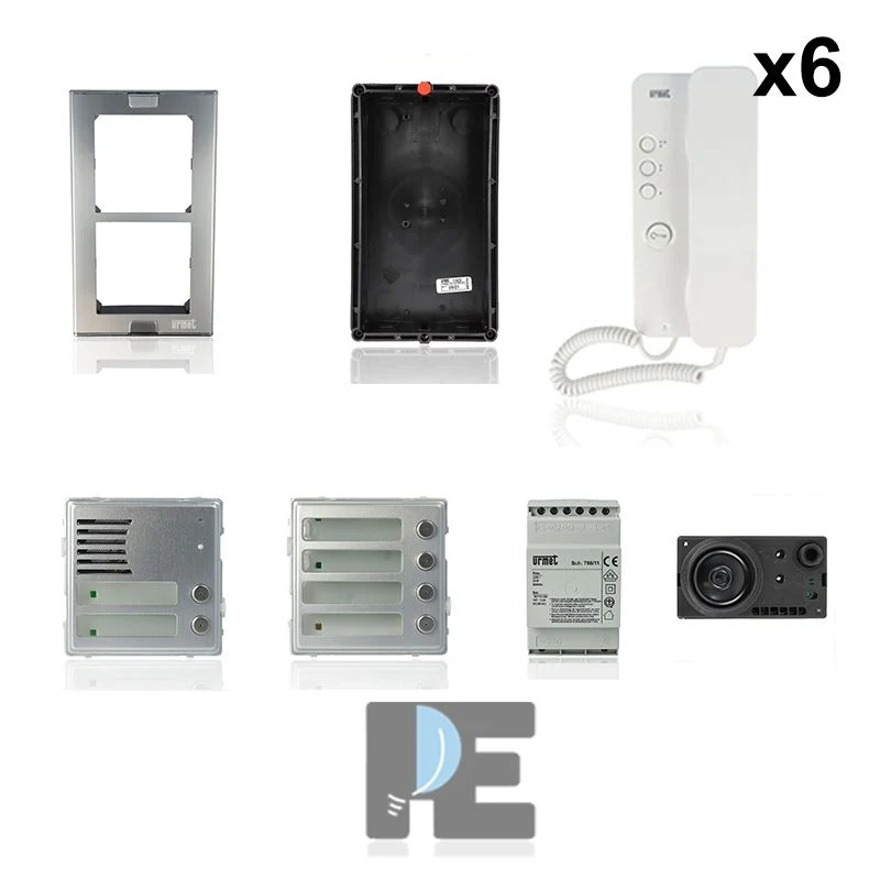 URMET 1150/306 - KIT Citofonico 6 Famiglie URMET Sinthesi