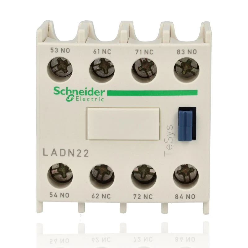 SCHNEIDER LADN22 - Blocco contatti ausiliari TeSys - 2NO + 2NC - Morsetti a vite