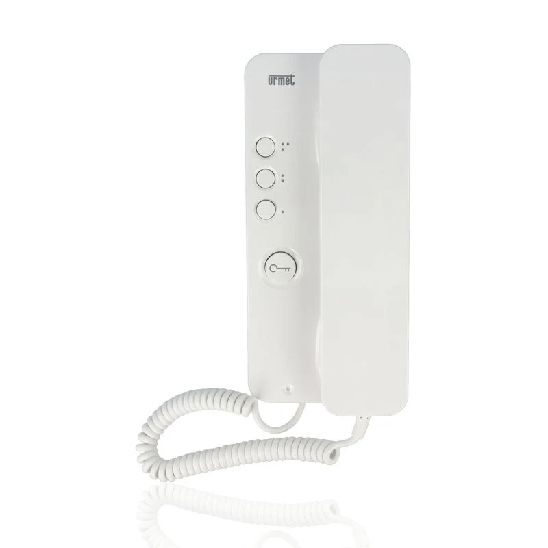 URMET 1150/1 - Citofono con apriporta e tasto supplementare, bianco