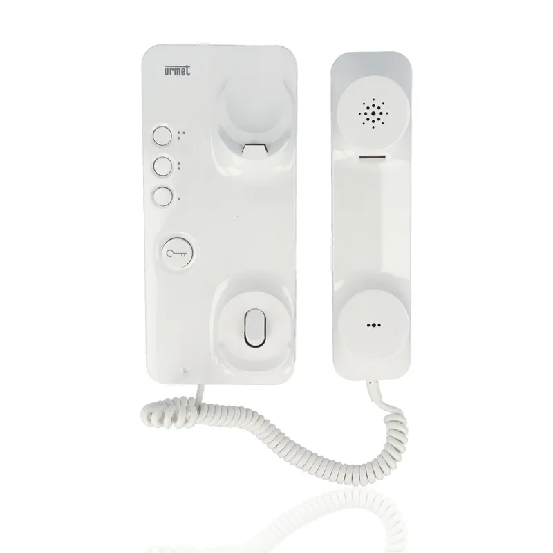URMET 1150/1 - Citofono con apriporta e tasto supplementare, bianco