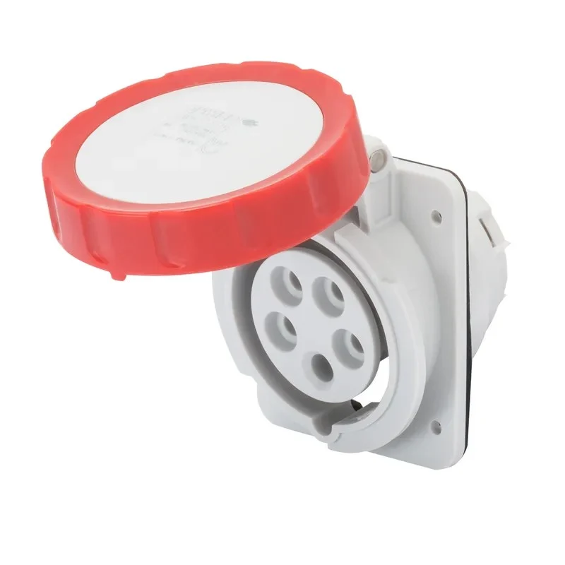 GEWISS GW62243H - Presa Incasso 10° 3P+N+T 32A 380-415V IP66/IP67 Rossa