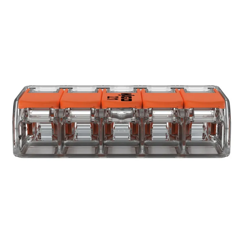WAGO 221-615 - Morsetto di giunzione COMPACT per tutti i tipi di conduttore max. 6 mm - 5 conduttori