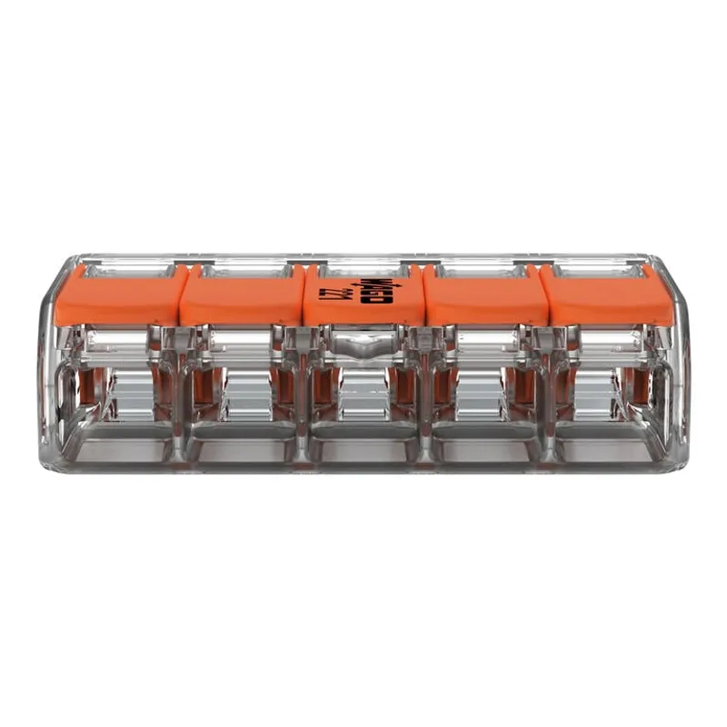 WAGO 221-415 - Morsetto di giunzione COMPACT per tutti i tipi di conduttore max. 4 mm - 5 conduttori