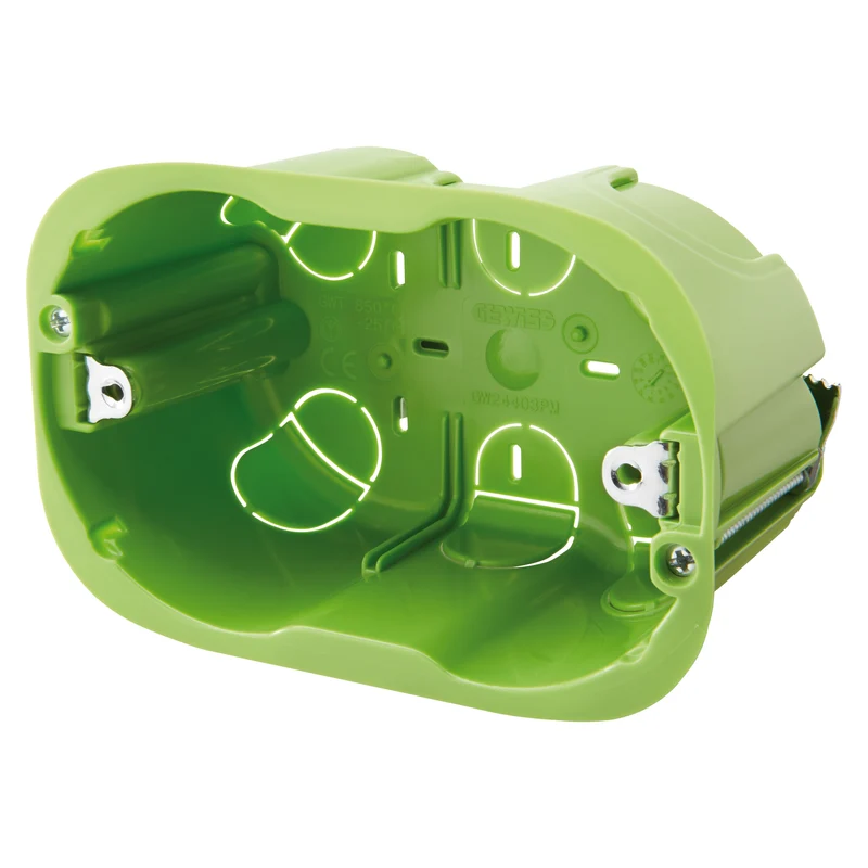 GEWISS GW24403PM - Scatola Incasso Pareti Mobili 3 Moduli Verde 110x73x50
