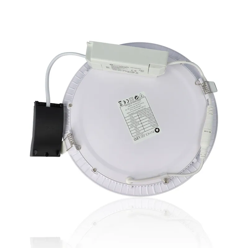 Faretto LED rotondo da incasso ultrasottile diam.225mm, 18W, 220Vac, Luce Calda - Bianco