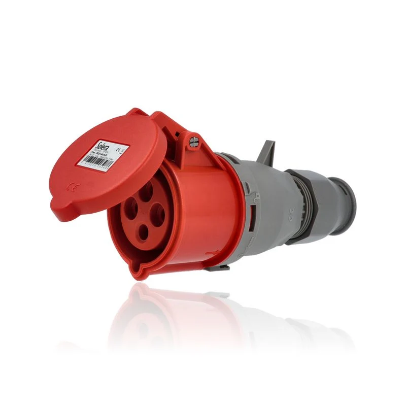 Presa industriale con coperchio, IP44, 3P+T, 32 A, 400V