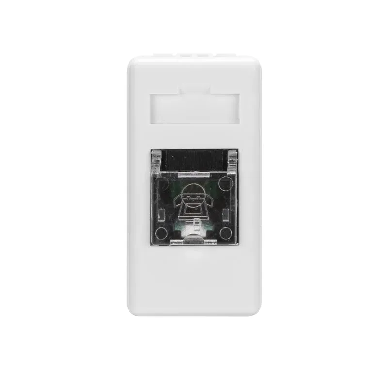 GEWISS GW20251 - Presa Telefonica - Rj11 - Doppino Twistato - Morsetti A Vite - 1 Modulo - System White