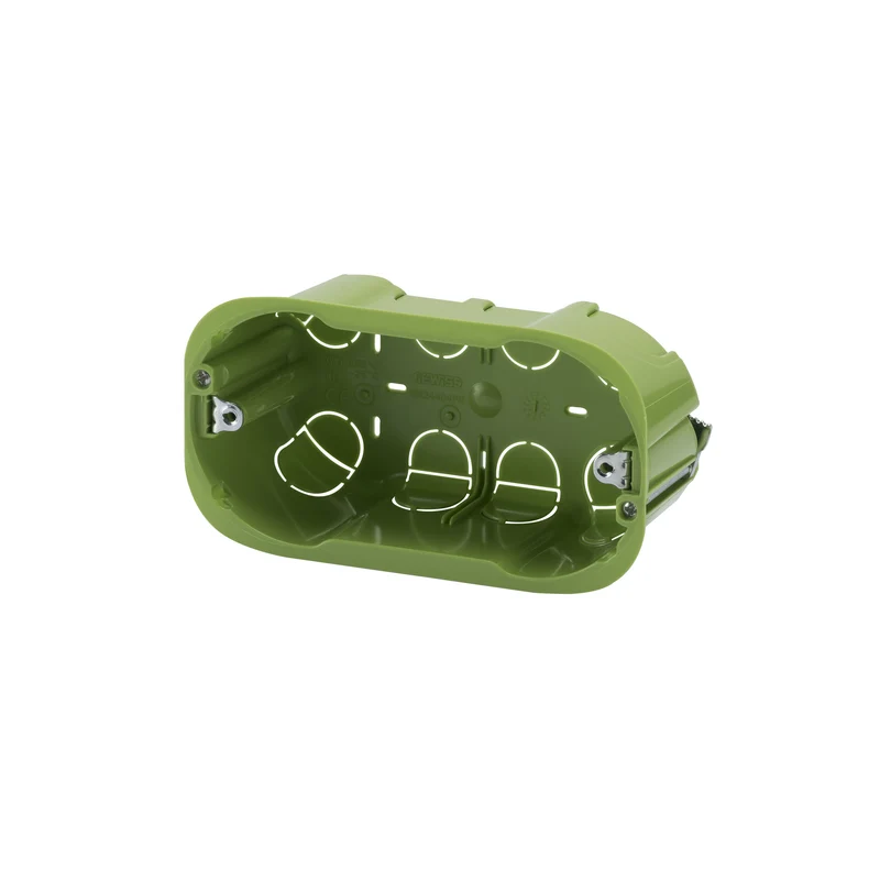 GEWISS GW24404PM - Scatola rettangolare - con inserti di fissaggio - 4 moduli - per pareti leggere - 133x73x50