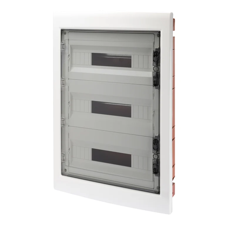 GEWISS GW40610 - Centralino protetto - da Incasso - porta trasparente fumé con telaio estraibile - 54M IP40