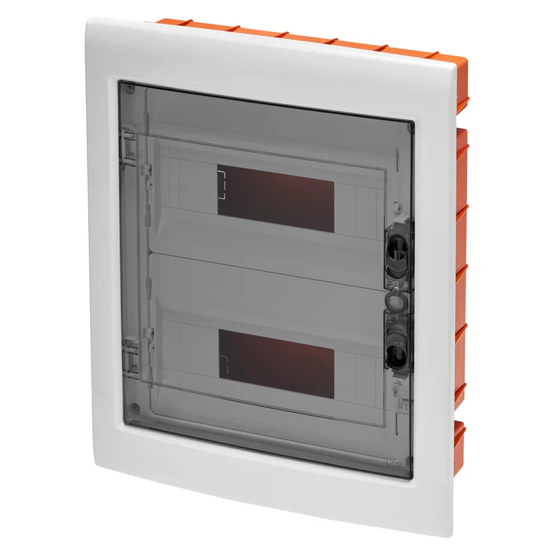 GEWISS GW40606 - Centralino protetto - da Incasso - porta trasparente fumé con telaio estraibile - 24M IP40
