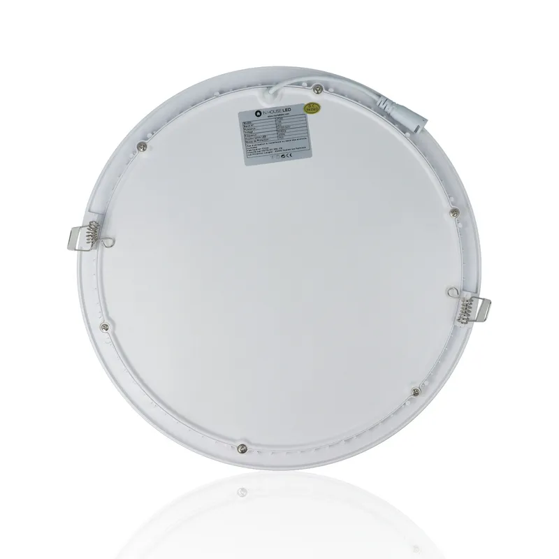 Faretto LED rotondo da incasso ultrasottile diam.300mm, 24W, 220Vac, Luce Naturale - Bianco
