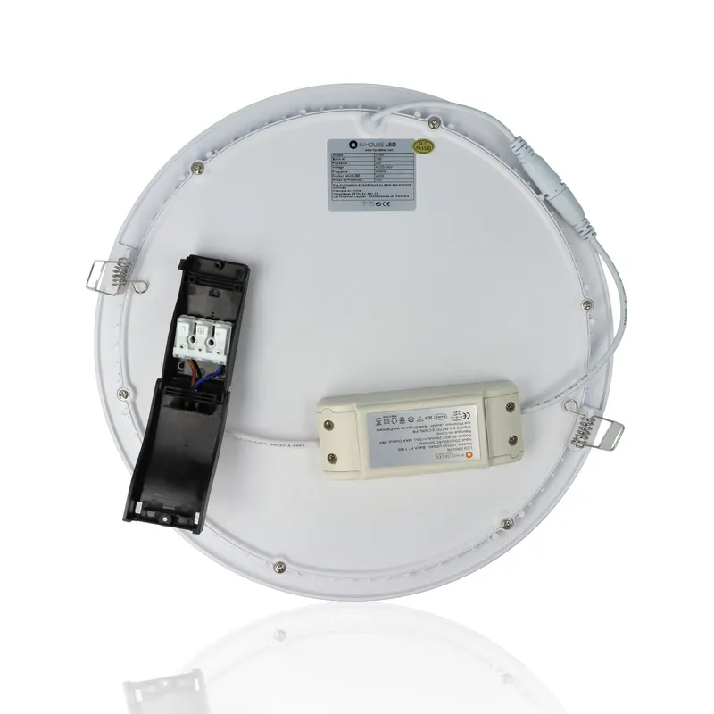 Faretto LED rotondo da incasso ultrasottile diam.300mm, 24W, 220Vac, Luce Naturale - Bianco