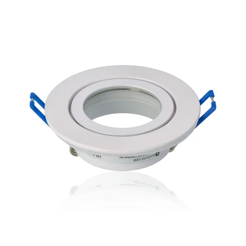 Porta faretto rotondo da incasso diam.84mm, Bianco (senza portalampada)