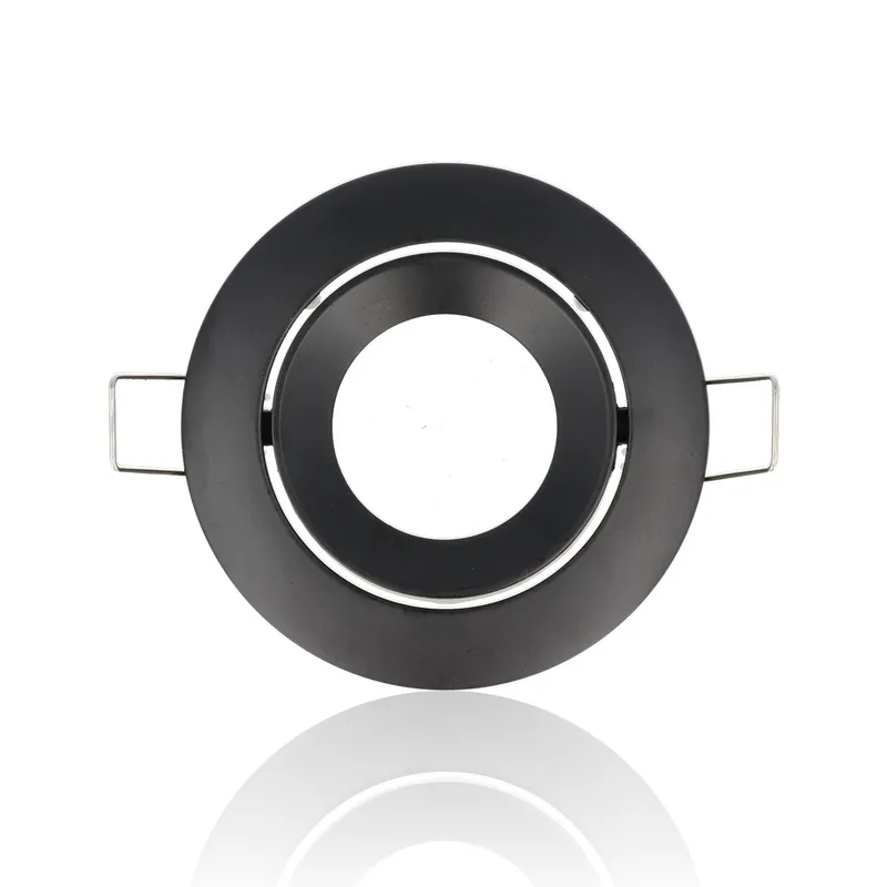Porta faretto rotondo da incasso orientabile diam.84mm, GU10, Nero (Gamma Lusso)