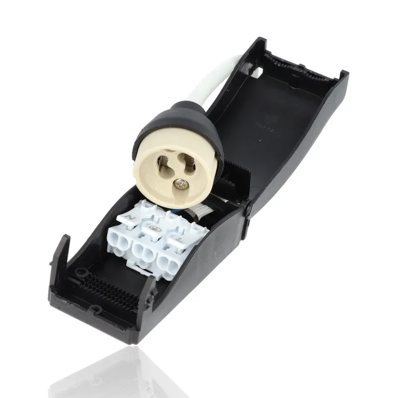Porta faretto rotondo da incasso orientabile diam.84mm, GU10, Nero (Gamma Lusso)