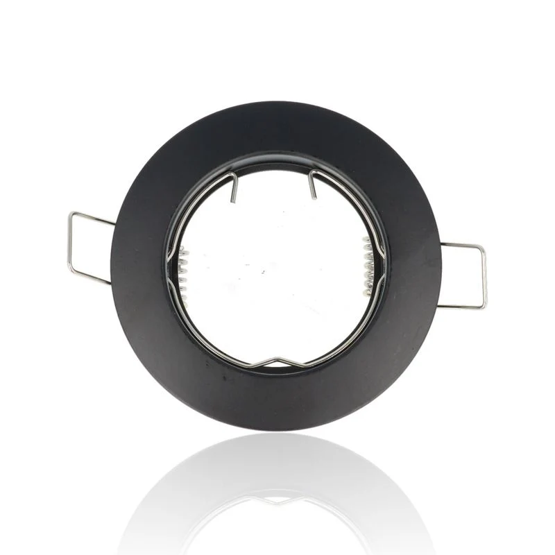 Porta faretto rotondo da incasso diam.78mm, GU10, Nero